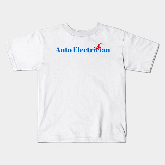 The Auto Electrician Ninja Kids T-Shirt by ArtDesignDE